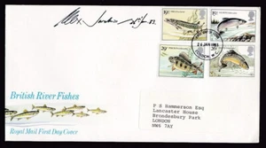 1983 Fish Royal Mail cover SIGNED by the stamp designer Alex Jardine - Picture 1 of 1