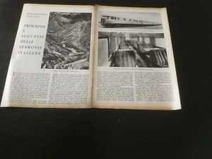 1938 PROGRESSI E SUCCESSI DELLE FERROVIE ITALIANE OPERA FASCISTA REGIME TRENI - Picture 1 of 1