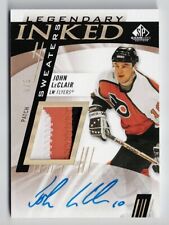 2020-21 SP Game-Used Legendary Inked Sweaters Patch Autograph John LeClair 4/5