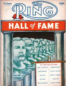 Revista De Colección The RING Octubre 1954 SALÓN DE LA FAMA HOF BOXEO LUCHA LIBRE - Imagen 1 de 1