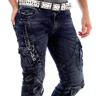 Pantalones de mezclilla para hombre Cipo & Baxx WESTPORT calce ajustado todas las tallas Foto 1 de 4