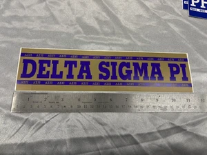 Delta Sigma Pi Bumper Computer Sticker Outside Window/Opaque Surface Apply - Picture 1 of 1