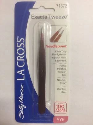 La Cross by Sally Hansen EXACTA TWEEZE NEEDLEPOINT NEW PACKAGE Tweezers # 71872