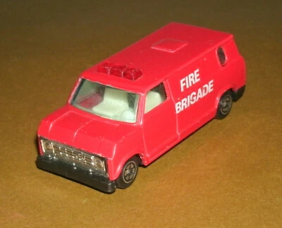 Furgoneta de rescate fundido a presión Ford Econoline Fire Dept Brigade escala 1/64 - Yatming 1501 Foto 1 de 4