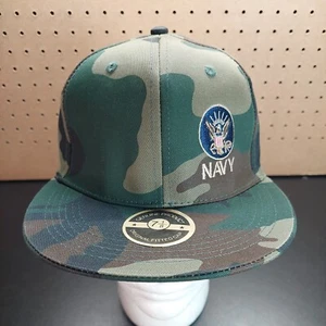 US Navy United States Navy Military Camo Baseball Hat Fitted 7 1/8  - Picture 1 of 6