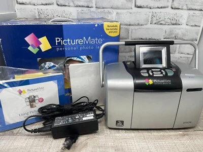 Epson PictureMate Deluxe Viewer Ed Personal Photo Lab Printer w/ Box Manual Cord - Image 1 of 4