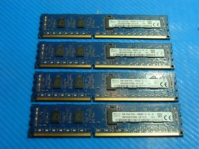 Dell Precision T5600 RAM Memory 8GB 4x2GB PC3L-10600R HMT325R7CFR8A-H9 #1 - Image 1 of 4