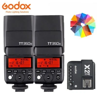 AU 2* Godox TT350S 2.4G TTL HSS Speedlite Flash + X2T-S Trigger For Sony Camera - Image 1 of 4