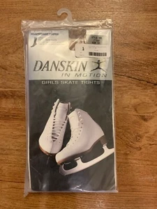Lot of 2 Danskin Girls Skate Tights Heavyweight Footed - Picture 1 of 2