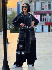 Riberance Statement Long Jacket/Cardigan Sz 18/52 Made In Turkey 🔥 - Picture 1 of 9