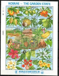 Micronesia Stamp 103  - Fruits and flowers of Kosrae - Picture 1 of 1