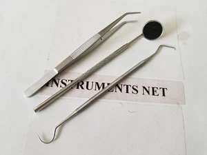 Dentist Dental Mouth Mirror and Scaler Hygiene Examination Cleaning Kit Set - Picture 1 of 3
