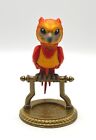 Harry Potter Wizarding World Hawkes figure on Gold Perch Stand EUC Cake Topper