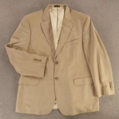 Chaqueta de Colección L Beige Tostado Brezo Poliéster Blazer Abrigo Deportivo 44R Foto 1 de 4