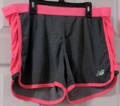 New Balance Gray/Pink Women's Athletics Shorts Pockets Size XL - Image 1 of 4
