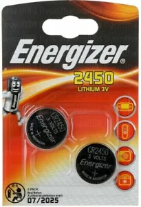 2 X BATTERIA TELECOMANDO PORTACHIAVI AUTO BMW 5 F10 F11 F07 2010-2017 CR2450 Energizer - Foto 1 di 3