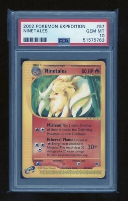 POKEMON Expedition NINETALES 57/165 Rare PSA 10 GEM MINT Vintage WOTC - Image 1 of 2