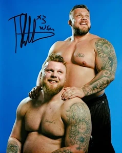 Foto firmada por Tom Stoltman 10x8 del hombre más fuerte del mundo autógrafo recuerdos + certificado de autenticidad - Imagen 1 de 2