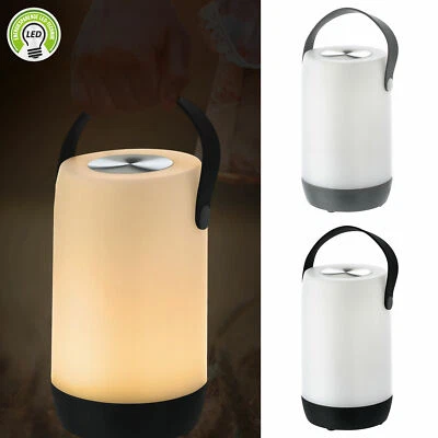 LED Leuchte mit Touchfunktion 11,5x19 USB Outdoor Laterne Henkel Akku Garten