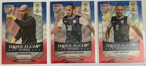 Panini Prizm - 2014 FIFA WORLD CUP - USA - World Cup Stars x 3 - Red/Blue Wave - Bild 1 von 2