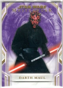 STAR WARS 2018 TOPPS MASTERWORK PURPLE PARALLEL BASE 6 DARTH MAUL RAY PARK 40/50 - Picture 1 of 2