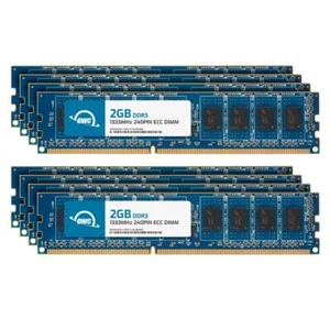 OWC 16GB (8x2GB) DDR3L 1333MHz 1Rx8 ECC Unbuffered UDIMM 240pin Memory RAM - Picture 1 of 7