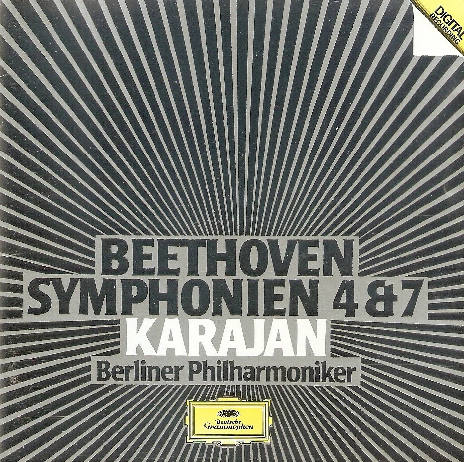 Beethoven - Symphonien 4 & 7 (CD 1985) von Karajan; D Gramm 415 121-2 - Image 1 of 1