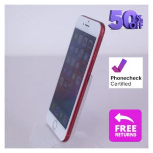 Apple iPhone 7 Pristine Condition 32/128GB Unlocked Att Verizon Jet Black / Red - Picture 1 of 9
