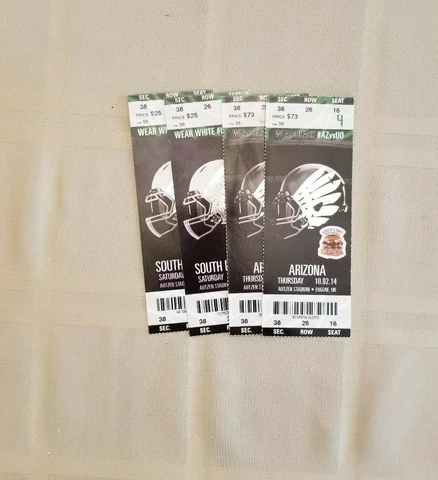 2014 OREGON DUCKS FOOTBALL TICKET STUBS Cover