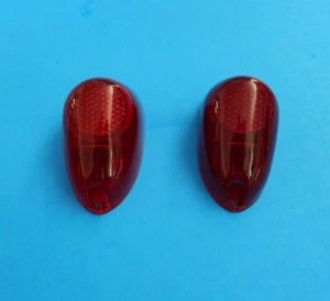 New Pair Rear Tail Light Lens Stop Lamp Austin Healey Bugeye Sprite - Picture 1 of 3