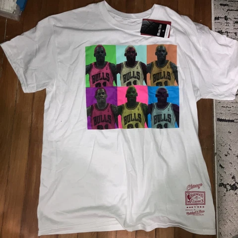 Dennis Rodman shirt, size L, NWT! Mitchell & Ness Brand, Hardwood Classics! Cover