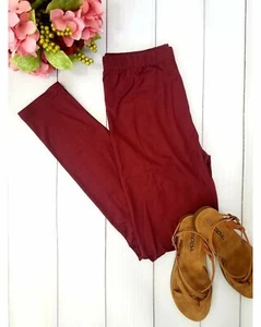 Leggings Simply Soft Everyday Butter suaves de longitud completa en vino de Borgoña - Imagen 1 de 1