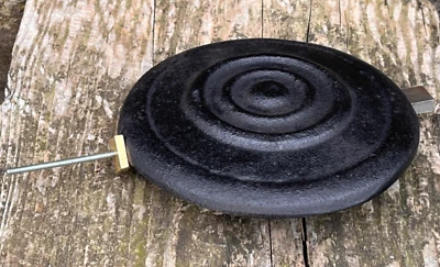 NEW 5" CAST IRON LONGCASE GRANDFATHER CLOCK PENDULUM BOB & SLIDER REPRODUCTION - Image 1 of 4