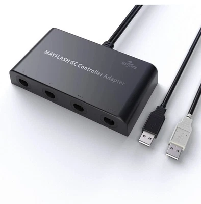 New Mayflash 4 Port Adapter GameCube Controller to Nintendo Switch, Wii U & PC  - Image 1 of 4