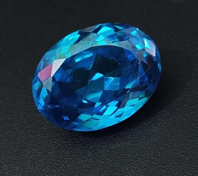 NATURAL 62.55 Ct REAL LOOSE Cambodian Blue Zircon Oval Cut Classic A++ GEMSTONE - Image 1 of 4