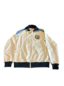 Onitsuka Tiger Men’s Track Jacket Size M White Full Zip Logo Striped Arms Y2K - Bild 1 von 7