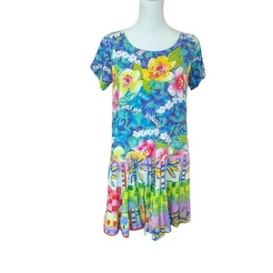 Abito Hattie Vintage Jams World Floreale Tropicale Hawaiano Donna Taglia S Anni 90 80 - Foto 1 di 5