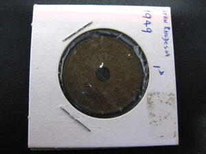 1949 Southern Rhodesia 1 Penny Coin (# 130-20) - Picture 1 of 2