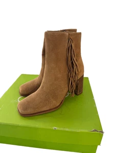 Sam Edelman Ona H8030L1200 Damen-Stiefeletten US 7,5 M camelfarbenes Veloursleder zum Überziehen - Bild 1 von 10