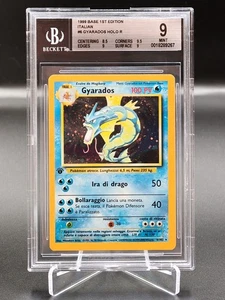 🍀Pokémon BGS 9 Gyarados 2/102 PRIMA EDIZIONE 1ed Set Base ITALIANO graad psa🍀 - Picture 1 of 3
