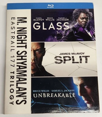 M. Night Shyamalan's Eastrail 177 Trilogy (3 Blu-ray Set, 2019) OOP Glass Split - Image 1 of 4