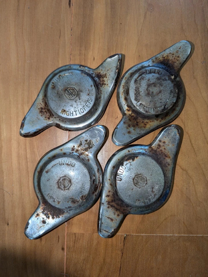 MG knockoffs, used. From MGA or early MGB? 12 TPI thread - Image 1 of 1