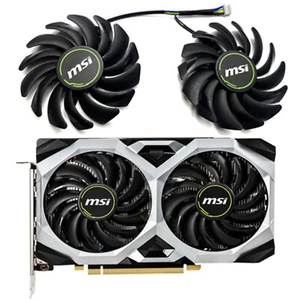 2pc Cooling Fan PLD09210S12HH for MSI GTX1660 1660S 1660ti Wantu XS Display Card - Picture 1 of 5