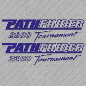 PATHFINDER 2200 TOURNAMENT BOAT DECALS STICKERS DARKBLUE Set of 2 33" LONG - Picture 1 of 2