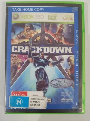 Xbox 360 - Crackdown - Rated MA15+ - Manual Included - GC - Tested - PAL - Image 1 of 4