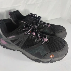 Merrell Siren Alloy Toe Damen-Arbeitsschuh niedriger Größe 9,5 US schwarz und lila - Bild 1 von 7