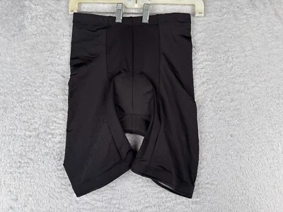 Pantalones Cortos de Ciclismo Para Mujer Medianos Negros Nylon Mezcla Spandex Acolchados Hechos en EE. UU. Foto 1 de 4