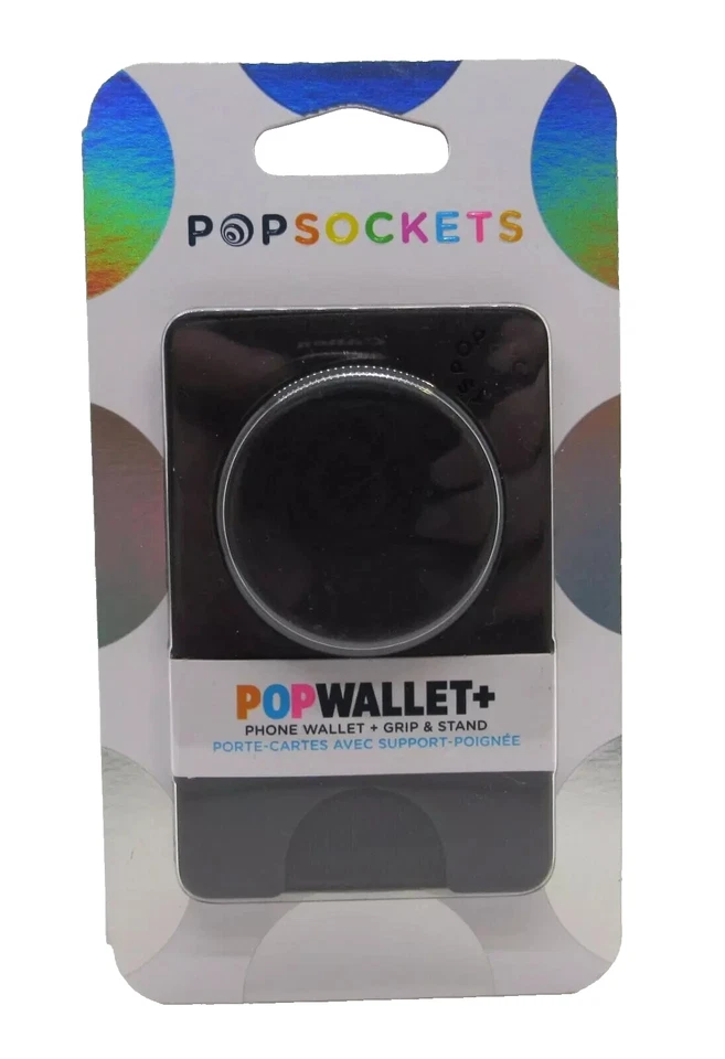 PopSockets Popwallet+ Cell Phone Wallet & Grip Stand Black NIP/Free Shipping - Image 1 of 1
