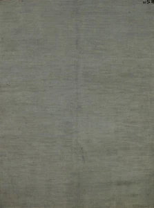 Handmade Gabbeh Solid Design Wool Modern Rug - Green" 5x7 ft - Picture 1 of 19