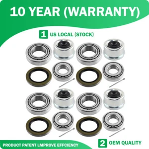 4PACK Trailer Hub Wheel Bearing Kits 25580 14125A Seal For 5200-7000lb Axles - Picture 1 of 11